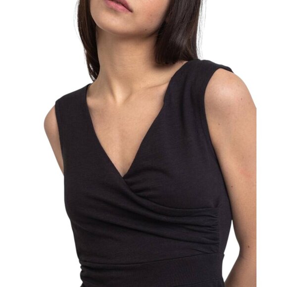 Patagonia NWT Porch Song Dress Black Cotton Blend Sz S - Picture 2 of 12